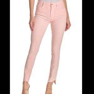 MOTHER JEANS the looker ankle step fray size 24